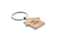 House key ring metal bamboo 5