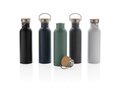 Modern stainless steel bottle with bamboo lid 1