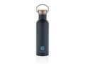 Modern stainless steel bottle with bamboo lid 2