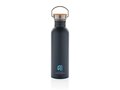 Modern stainless steel bottle with bamboo lid 2