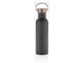 Modern stainless steel bottle with bamboo lid 7