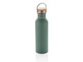 Modern stainless steel bottle with bamboo lid