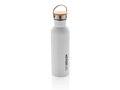 Modern stainless steel bottle with bamboo lid 15