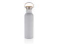 Modern stainless steel bottle with bamboo lid 18