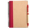 Recycled paper notebook and pen