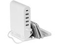 Foldable charging station with 5 port USB hub