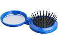 Foldable hair brush with mirror