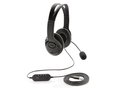 Over ear wired work headset