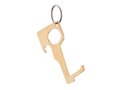 Brass hygienic zero contact keychain 3