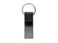 Luxury PU keychain RCS recycled zinc alloy 3