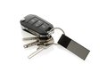 Luxury PU keychain RCS recycled zinc alloy 4