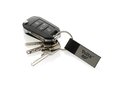Luxury PU keychain RCS recycled zinc alloy 6