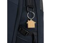 RCS recycled zinc alloy house keychain with bamboo 5
