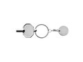 RCS recycled zinc alloy radiator key keychain with coin 2