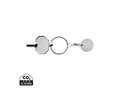 RCS recycled zinc alloy radiator key keychain with coin