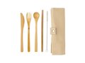 Reusable ECO bamboo travel cutlery set 4