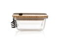 Glass bento box with bamboo lid 12