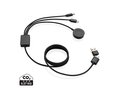 Terra RCS rPET 6-in-1 charging cable with watch charger