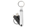 MFi licensed 2-in-1 keychain cable 2