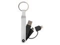 MFi licensed 2-in-1 keychain cable 3
