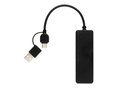 RCS recycled plastic USB hub with dual input 1