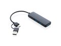 RCS recycled plastic USB hub with dual input 4