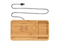 FSC® Bamboo desk organiser 10W wireless charger 3