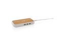 Bamboo 5W wireless charger with 3 USB ports 4