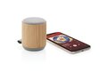 Bamboo and fabric 3W wireless speaker 1