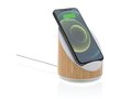 Ovate bamboo 5W speaker with 15W wireless charger 1