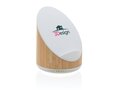 Ovate bamboo 5W speaker with 15W wireless charger 5