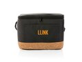 Impact AWARE™ XL RPET two tone cooler bag with cork detail 7