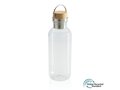GRS RPET bottle with FSC bamboo lid and handle 1