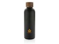 Wood RCS certified recycled stainless steel vacuum bottle 15