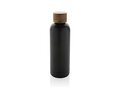 Wood RCS certified recycled stainless steel vacuum bottle 1