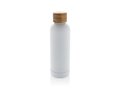 Wood RCS certified recycled stainless steel vacuum bottle