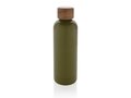Wood RCS certified recycled stainless steel vacuum bottle 22