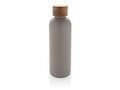 Wood RCS certified recycled stainless steel vacuum bottle 28