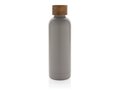Wood RCS certified recycled stainless steel vacuum bottle 29