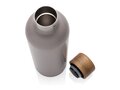 Wood RCS certified recycled stainless steel vacuum bottle 30