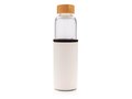 Glass bottle with textured PU sleeve - 550 ml