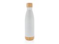 Vacuum stainless steel bottle with bamboo lid and bottom 9