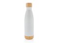 Vacuum stainless steel bottle with bamboo lid and bottom 9