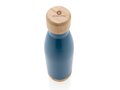 Vacuum stainless steel bottle with bamboo lid and bottom 20
