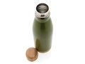 Vacuum stainless steel bottle with bamboo lid and bottom 27