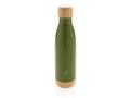 Vacuum stainless steel bottle with bamboo lid and bottom 28