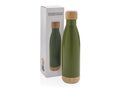 Vacuum stainless steel bottle with bamboo lid and bottom 30
