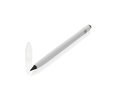 Aluminum inkless pen with eraser