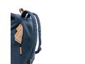Canvas laptop backpack PVC free 13