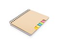 A5 Kraft spiral notebook with sticky notes 1